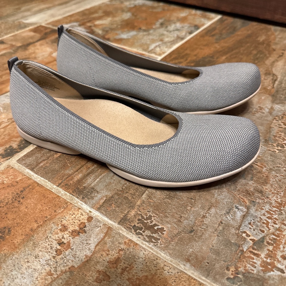 Abeo Tilly knit flat - Pewter Grey, size 9